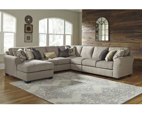 Pantomine 5-Piece Sectional with LAF Chaise in Driftwood