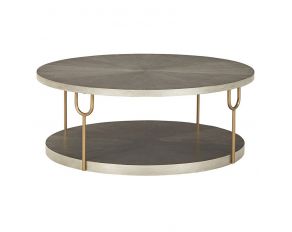 Ranoka Round Coffee Table in Platinum