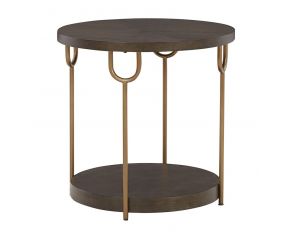 Brazburn End Table in Dark Brown