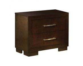 Jessica 2 Drawer Nightstand in Cappuccino