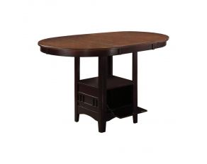 Lavon Oval Counter Height Table in Light Chestnut And Espresso