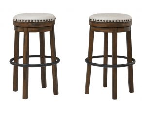 Valebeck Bar Height Stool in Brown and Black