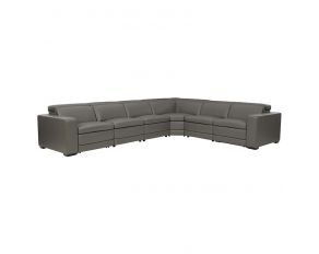 Texline 7-Piece Power Reclining Sectional in Gray