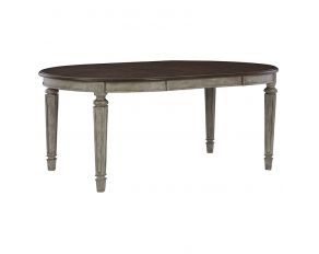 Lodenbay Oval Dining Table in Antique Gray