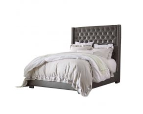 Coralayne Queen Upholstered Bed in Gray