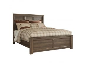 Juararo Queen Panel Bed in Dark Brown