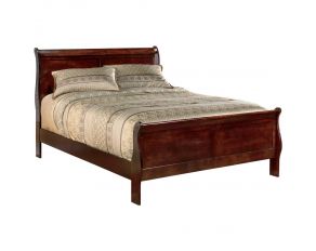 Alisdair King Sleigh Bed in Dark Brown