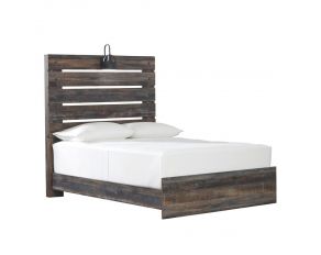 Drystan Full Panel Bed in Brown Multi