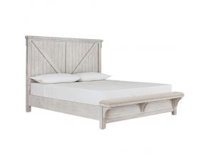 Brashland Queen Panel Bed in White