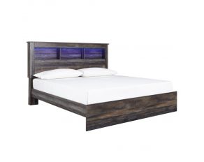 Drystan King Bookcase Bed in Brown Multi