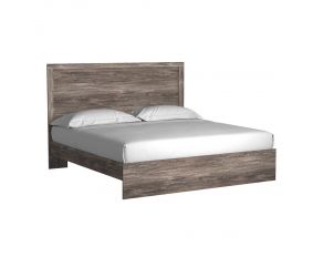 Ralinksi King Panel Bed in Warm Gray