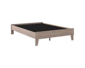 Flannia Full Platform Bed in Warm Gray