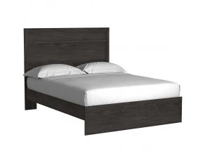 Belachime King Panel Bed in Dark Charcoal