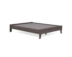 Brymont Queen Platform Bed in Warm Gray