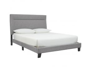 Adelloni Queen Upholstered Bed in Gray