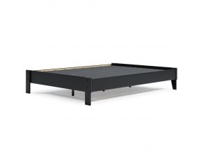 Finch Queen Platform Bed in Matte Black