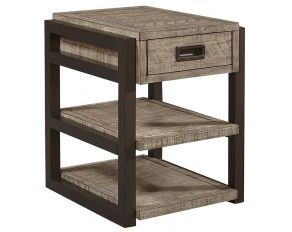 Grayson Chairside Table in Cinder Gray