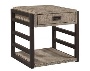 Grayson End Table in Cinder Gray