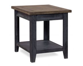 Eastport End Table in Drifted Black