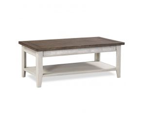 Eastport Cocktail Table in Drifted White