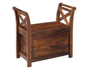 Ashley Furniture Abbonto Bench in  Brown