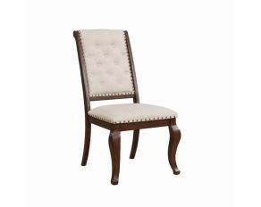 Brockway Cove Tufted Dining Chairs in Cream And Antique Java