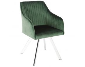 Veena Swivel Dining Chair in Green