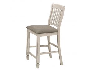 Sarasota Slat Back Counter Height Chairs in Grey And Rustic Cream