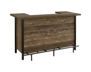 Rectangular Storage Bar Unit in Rustic Oak