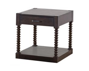 Christine End Table in Coffee Bean