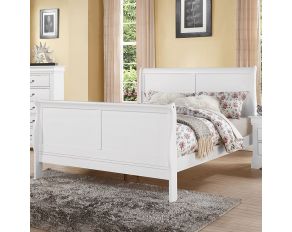 Acme Furniture Louis Philippe III Queen Bed in White Finish