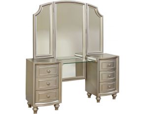 Regency Park Vanity Set in Pearlized Silver