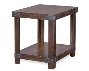 Aspen Home Industrial End Table in Tobacco