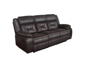 Greer Motion Sofa in Brown