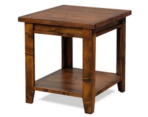 Alder Grove End Table in Fruitwood