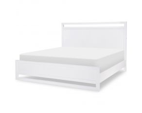 Summerland Queen Panel Bed in White