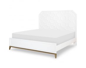 Chelsea by Rachael Ray Queen Lattice Panel Bed in Bright White