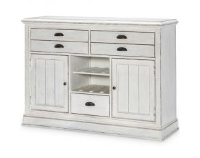 Cottage Park Credenza in Aged White