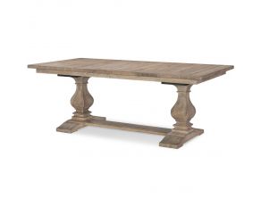 Monteverdi by Rachael Ray Rectangular Trestle Table in Sun-Bleached Cypress Finish