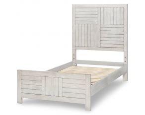 Summer Camp Twin Panel Bed in Stone Path Gray