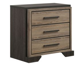 Baker Wooden Nightstand in Brown