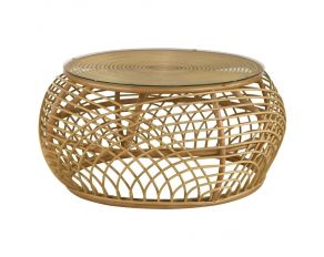 Dahlia Round Coffee Table in Natural