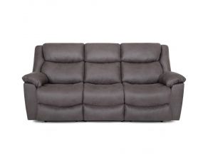 Trooper Dual Power Reclining Sofa with Integrated USB Port in Unicorn Cement