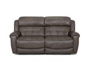 Corwin Dual Seat Power Reclining Sofa with Integrated USB Port in Dakota Grey