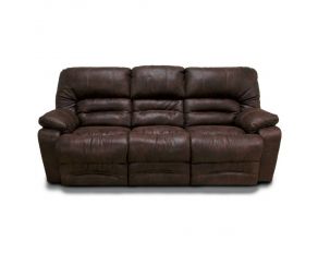 Franklin Legacy Reclining Sofa with Drop Down Table in Ford Chocolate