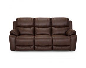 Dayton Dual Power Reclining Sofa with Integrated USB Port in Westview Cocoabean