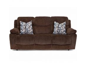 Dayton Dual Power Reclining Sofa with Integrated USB Port in Nucleus Fudge