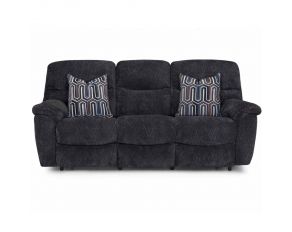 Cabot Power Reclining Sofa with Integrated USB Port in Hercules Charcoal