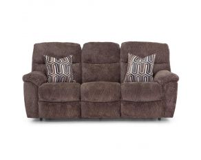 Cabot Power Reclining Sofa with Integrated USB Port in Hercules Mushroom