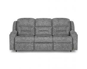 Beacon Triple Power Reclining Sofa with Wand in Handwoven Pewter